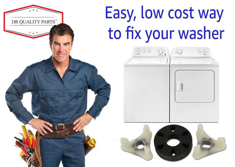 Motor Coupler Replacement For 285753A Washer With Metal Core Reinforcement, Premium Quality Heavy Duty Retrofit, Easy Install For Most Major Washers, Top And Front Load Models, Durable Part With a 5 Year Warranty, washer repair kit with coupler parts