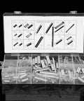 Ultimate 200 Piece Carbon Steel Compression And Extension Springs Assortment Kit With 20 Sizes Plus Organizer Box For Serious DIY Crafts Toys Repair And Appliance Fixes You Gotta Have This Awesome Set. Clear organizer box with carbon steel compression and extension springs