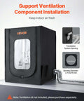 Dustproof Waterproof 3D Printer Enclosure with ventilation opening and connectors, compatible with Creality and ELEGOO printers.