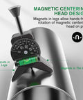 Anblak pipe center finder with magnetic centering head, 2.75-inch Y-shaped base, built-in level for 1.5-6 inch pipes.