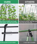 Comparison of Heavy Duty Garden Arch Trellis For Climbing Plants with U-Shape vs A-Frame, showing stability and space differences.