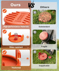 Comparison of Universal Replacement Spool Cap 4 Pack RC100P for Weed Eater, highlighting durability and design features.