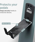 Bike Wall Mount Pedal Hook For E Bikes MTB And Road Bikes, Sturdy Wall Bracket With Protection Pads, Side View