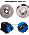 Diamond Grinding Cup Wheel And Angle Cutting Disc For Rotary Tools 49mm And 56mm Pro Grade Heavy Duty Grit 180 To 1600 For Precision Cutting And Trimming Grinding In Woodworking Construction And Machining Projects shown with grinder setup