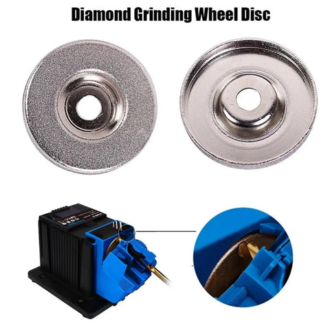 Diamond Grinding Cup Wheel And Angle Cutting Disc For Rotary Tools 49mm And 56mm Pro Grade Heavy Duty Grit 180 To 1600 For Precision Cutting And Trimming Grinding In Woodworking Construction And Machining Projects shown with grinder setup