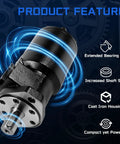 Heavy Duty 101-1032-009 Hydraulic Motor Swap Fits Char-Lynn H Series Cranks with extended bearing life and cast iron housing.