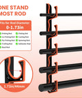 Heavy Duty Fishing Rod Holder Set For Garage Wall Or Ceiling Mounts With Soft TPU Pads, horizontal rod storage with rods