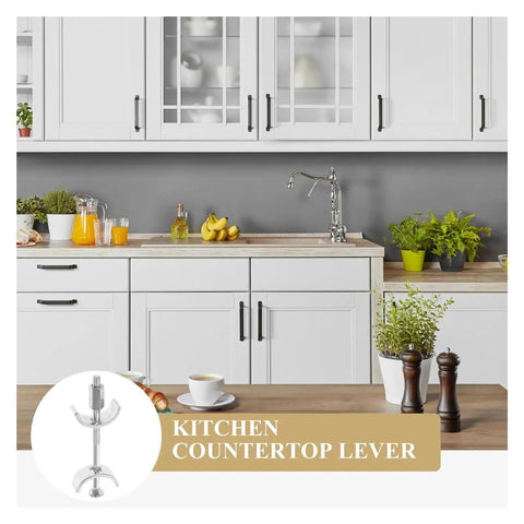 Durable Galvanized Steel Countertop Connectors Set Of 10 Pro Grade shown in modern kitchen setting