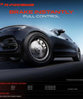 Heavy Duty Front Right Passenger Disc Brake Caliper With Mounting Bracket Fits Nissan Maxima Sentra 2009 To 2023 close-up view of brake system