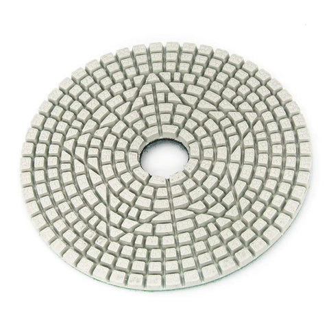 Close-up of 4 inch wet/dry diamond polishing pad in Time-Saving Wet/Dry 3 Step Diamond Polishing Pads Set, 4 Inch Sanding Discs Grit 2