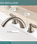 Two Handle Widespread Roman Tub Faucet Trim Kit Brushed Nickel Finish for 3 Hole 8 to 16 Inch Configurations Easy Install