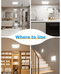 Battery Powered Motion Sensor LED Light With Remote, Magnetic Dimmable Closet Shower Light in bathrooms and kitchens