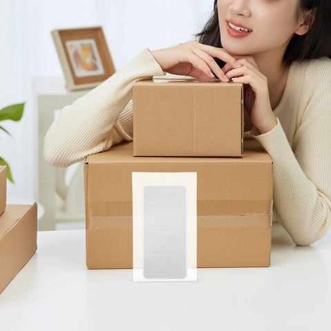 White EPE Foam Wrap Bags 100 Pack With Lightweight Cushioning For Shipping And Moving on cardboard boxes