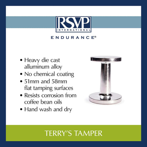 Pro Grade Dual Sided Espresso Tamper With Durable Aluminum Alloy Construction For Home And Commercial Use Delivers Even Tamp, Dense Pucks, And Rich Flavor By Resisting Coffee Acid Corrosion on white background