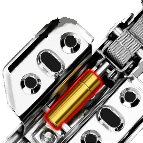 Close-up of Soft Close Cabinet Door Hinges With Hydraulic Buffer For Kitchen Cabinets And Furniture Durable Cold Rolled Steel