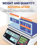 Heavy Duty Digital Counting Scale 30Kg 66Lb With Zero Point One Gram Precision For Coins And Parts on a table