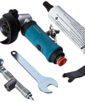 Boss Grade Right Angle Grinder With 2 Inch Depressed Center Wheel, 0.4 Hp 20K Rpm Power Tool parts and accessories set on a white background.