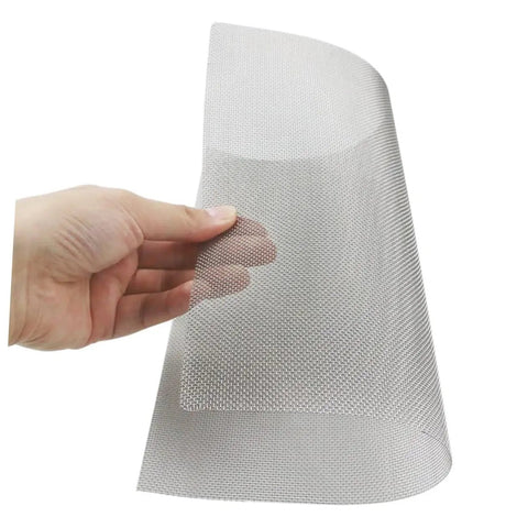 8 Piece Wire Mesh Screen Car Bumper Repair Kit For Plastic Welding Quick Patch And Precise Fix shown in hand for scale