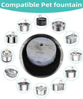 Ultra-Quiet Replacement Pump For Stainless Steel Cat Water Fountains With SMA-800 Motor shown with compatible fountain models