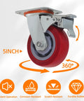 5-inch smooth rolling nylon caster for Heavy Duty Steel Panel Cart In Light Gray Offers Rust Resistant Powder Coating And Smooth Rolling Nylon Casters For Garage Or Warehouse Material Handling Built Legit Tough For The Daily Grind.