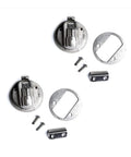 Two Pack Flush Mount Boat Hatch Latch Handle In 316 Stainless Steel, Waterproof Marine Locker Slam Lock, Pull Ring Flush Latch parts