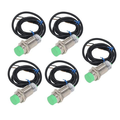 5 Piece Inductive Proximity Sensor Switch Kit NPN IP65 Aluminum Alloy For Industrial Machinery Automation Equipment