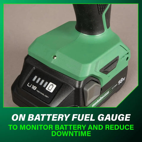 18V Cordless Impact Driver Kit With One Quarter Inch Chuck And Fuel Gauge Battery Delivers 1328 Inch Pounds Torque, base view