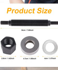 Chevy Harmonic Balancer Installer Tool for Small Block and Big Block Cranks parts and dimensions overview
