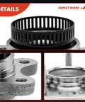 Close-up of rear wheel bearing and hub assembly 5 lug fit Hyundai Elantra 2008-2012 with 4 wheel ABS L4 2.0L engine replacement
