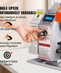 Adjustable speed control on the Powerhouse Brushless Mini Metal Lathe Machine 7 Inch x 16 Inch for precise turning.