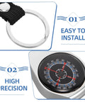 Mini Zinc Alloy Compass Keychain Set For Outdoor Adventures showing key ring attachment and high-precision compass face