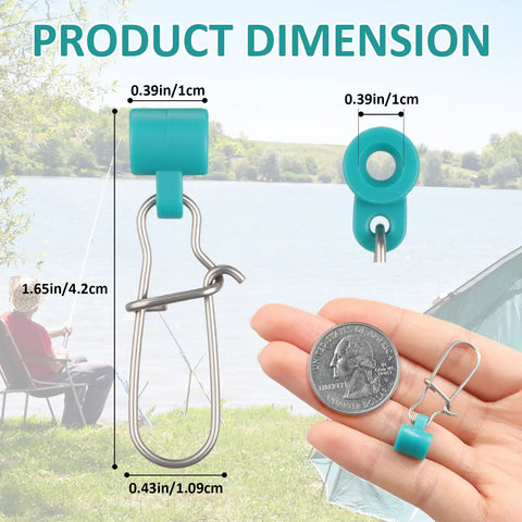 150 Pcs Fishing Line Sinker Slides For Catfishing Rig With Duo Lock Snaps Saltwater Heavy Duty Weights Sinkers Swivel Snap Tackle Box Kit Green dimensions