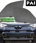 RAV4 AX40 Tow Hook Eye Cover Caps Front Left and Right Replacement Set for 2016-2018 Bumpers with Close-Up View and OEM Style
