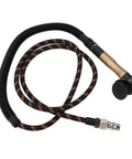 Badass Pneumatic Pencil Die Grinder 23500 RPM Tungsten Alloy Gear Air Tool hose with black and orange braided design.