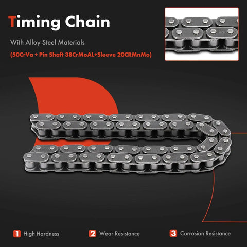 Timing chain from Engine Timing Chain Kit, 3 Piece Built For Chevy Silverado 1500 2500 HD 3500 Classic, Impala, Tahoe and more