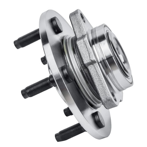 Beefy Front Wheel Bearing Hub Assembly Pair For Dodge Ram 1500 2002-2008 5 Lug Front Hubs Replacement Set Two Hubs Included OE Style Heavy Duty Upgrade close-up view