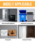 Image showing daily household appliances, garbage bins, storage boxes, and bookcase furniture with 'Widely Applicable' label.
