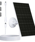 7W Solar Panel Charger For Arlo Essential 2K 2Nd Gen Essential XL And Essential Spotlight Cams USB C To Micro USB Cable
