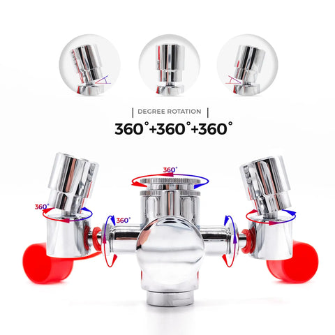 Faucet Mounted Eye Wash Station for Emergencies, Turn Your Sink Into a First Aid Eye Wash Setup With 360 Degree Rotating Head