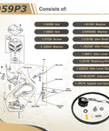 Washer Idler Pulley And Lever Belt Kit For Alliance And Speed Queen Washers Replacement Part 2020782 AP4489045 with diagram and parts