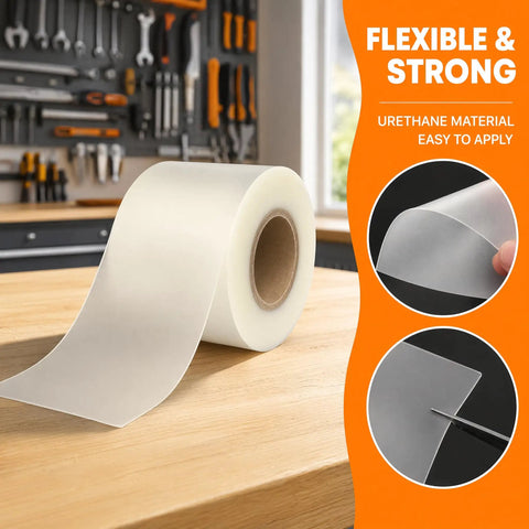 Urethane Protection Film For Press Brake Dies, Built Tough Die Guard Shield That Works Like A Champ, 0.03 In X 6 In X 100 Ft roll