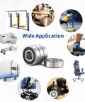 Sealed Ball Bearing 1/2 In By 1-1/8 In By 5/16 In Lubricated Chrome Steel With Double Rubber Seal Built To Last 20-Pack, wide application