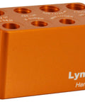 Handgun Ammo Checker Gauge Block Kit In Orange For Fast Reload Verification And Precise Cartridge Checks Pro Grade Pistol Reloading Tool Easy To Use Durable Construction, orange 6061-T6 aluminum Lyman handgun gauge block