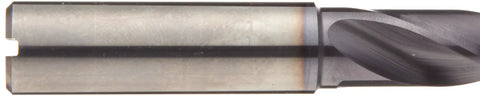 MP-X Solid Carbide Drill R4571/2, 0.5 Inch Head Diameter, 60 mm Flute Length, 107 mm Overall Length, side view