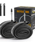 Two Pack 29 Inch Bike Tube With 48mm Presta Valve Fits 29 x 2.125 To 2.4 MTB Tires Butyl Rubber Inner Tube Plus Two Tire Levers