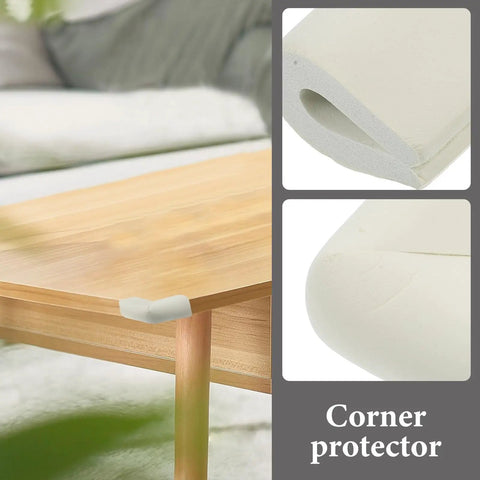 U Shaped Foam Corner Protectors 12 Piece Set For Furniture Edges And Photo Frames Safe Soft Cushioned Edge Guards close-up