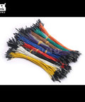 DuPont Jumper Wire Ribbon Cable Set, 50 Multicolored 20cm Cables with Male to Female Headers, for Arduino Breadboard Projects