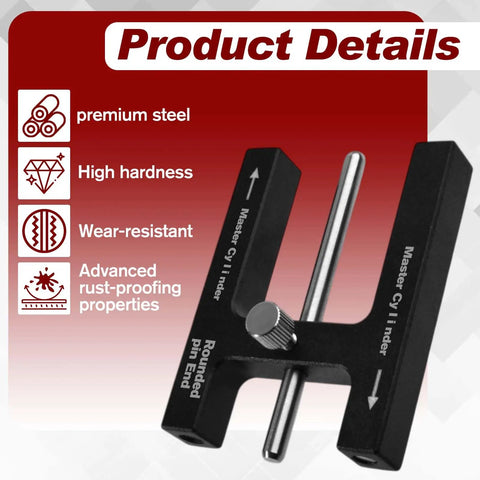 Push Rod Length Gauge And Brake Booster Adjuster Tool For Master Cylinder, Universal Car Braking Distance Adjuster, Precision Brake Response, Plug And Play, Fits Most Boosters, DIY Auto Brake Improvement Accessory, steel