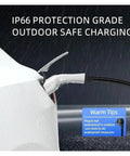 No Fuss Portable Ev Charger 7Kw 3.5Kw With 10 Meter Type 2 Cable Single Phase Wallbox Kit, IP66 outdoor safe charging in rain.