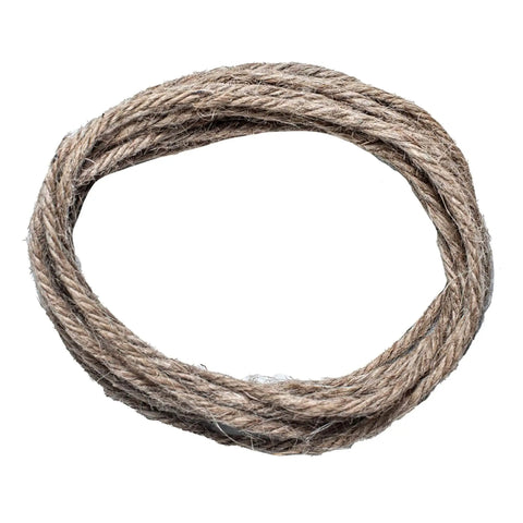 Built Tough Heavy Duty Twisted Jute Rope For Crafts And Garden Projects Thick 3 Strand Natural Fiber Rope Coiled